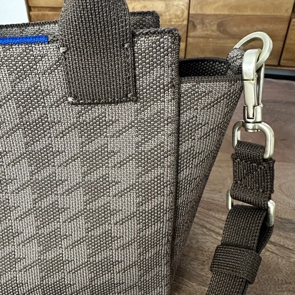 Rothy's Brown Mini Bag with Blue Accent - Picture 4 of 4